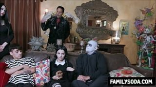 Adams family group fucking cosplay