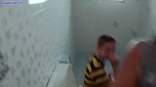 Cum inside me in public toilet!