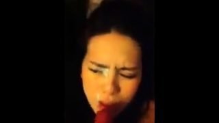 korean girl cum on face